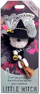 Watchover Voodoo - String Voodoo Doll Keychain – Novelty Voodoo Doll for Bag, Luggage or Car Mirror - Little Witch Voodoo Keychain, 5 inches