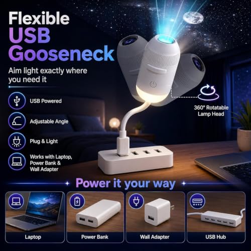 CRIYALE Store CRIYALE 2-in-1 Galaxy Projector Night Light - Image 6