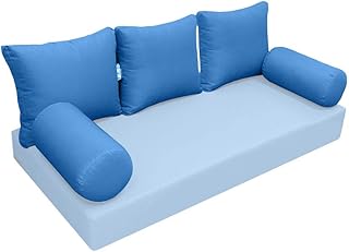 MH GLOBAL |SLIPCOVER ONLY| S3 Outdoor Bolster Backrest Pillow Covers Knife Edge Crib AD102