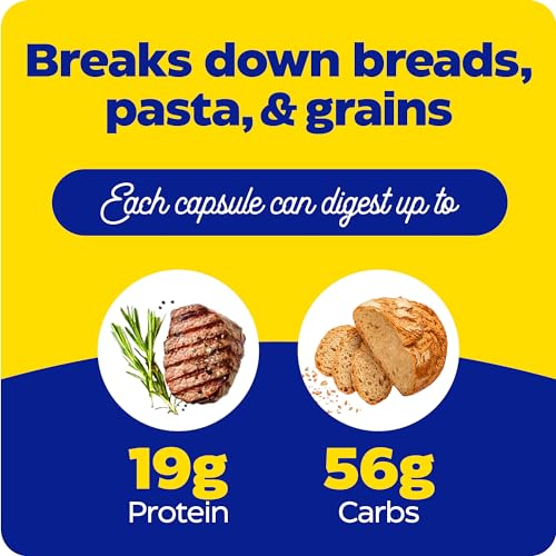 Enzymedica GlutenEase, Advanced Digestive Enzymes for Women and Men, Fast-Acting Formula for Bloating Relief & Digestive Health, Helps Break Down Gluten & Casein, 60 Capsules FFP - Image 5