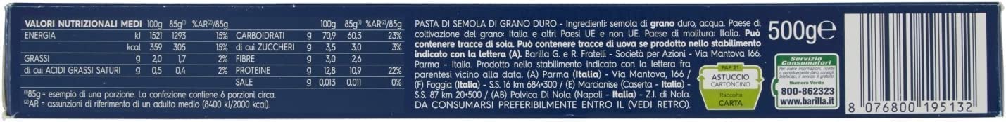 20x Pasta Barilla Bavette Nr. 13 italienisch Nudeln 500 g pack