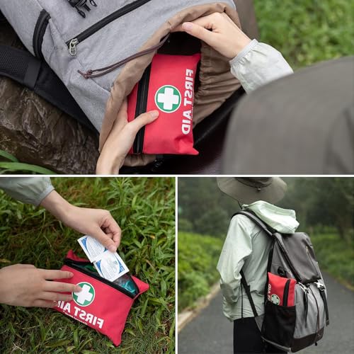 Botiquin de Primeros Auxilios, 132 Piezas Mini Kit Primeros Auxilios, Botiquín Completo para Coche Casa Lugar Trabajo Mochila y Acampar Senderismo Viaje - imagen 3
