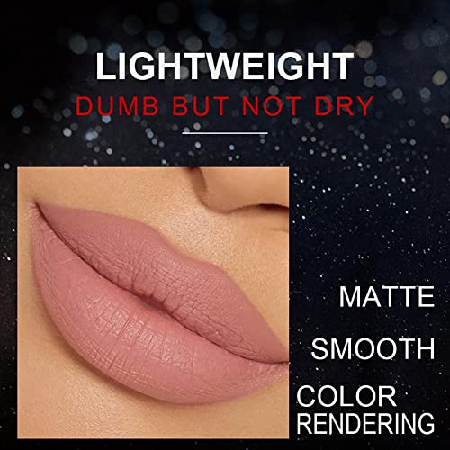 Ofanyia 12Pcs Matte Lipstick Set Long-Lasting Matte Finish Lipstick Waterproof Moisturizing Smudge Proof Lipstick Set Gift For Girls And Womens #TOP3