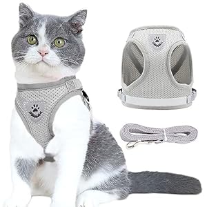 Anlitent Harnais et laisse en maille souple a...