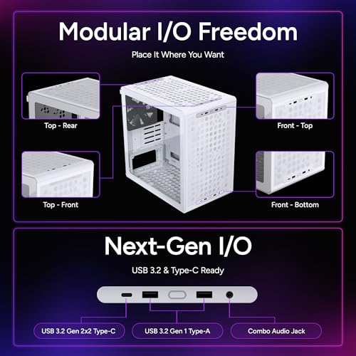 Image of Cooler Master Q300L V3 Micro-ATX PC Case, High Airflow, Tempered Glass | 366mm Graphics Card Support, 240mm AIO Support, Micro-ATX Motherboard, Magnetic Dust Filters, Customizable Modular I /O Panel