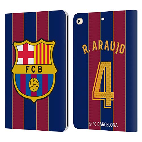Funda iPad 9.7 2018 FC Barcelona carcasa cuero Ronald Araújo Head Case Designs para tablet Apple