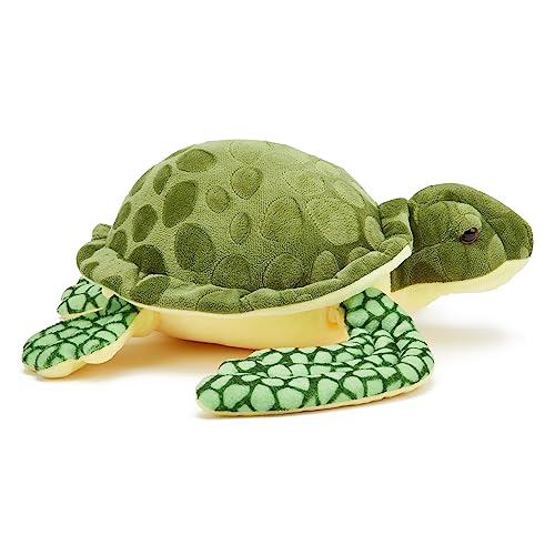 Zappi Co Children's 100% Recycled Realistic Lifelike Large Plush Toy - Soft & Cuddly Stuffed Animal for Boys and Kids (32cm Width) (Sea Turtle) - Image 2