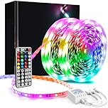 phopollo Led Strip Light, 60m Led Light Strips with 44-Keys Remote, Flexible RGB Colour Changing for Bedroom, Party (30Mx2)