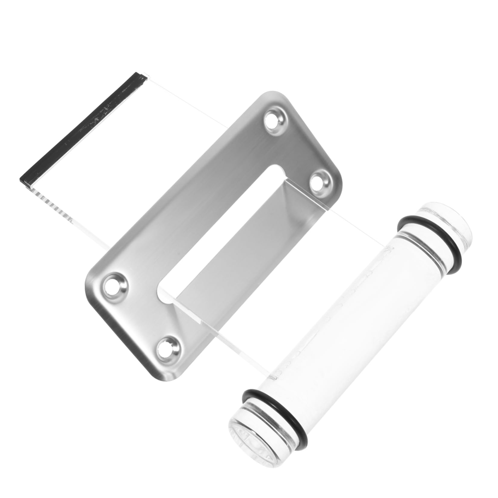 Happyyami Versatile Acrylic Cash Box Metal Slot Money Jar Insert Easy to Use Silver DIY Ready