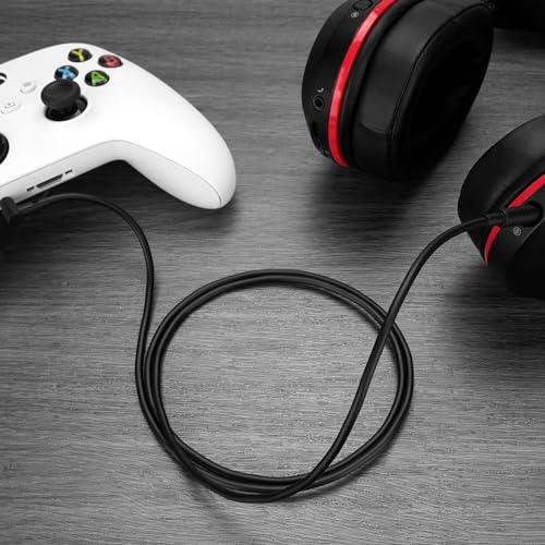 Geekria Gaming Headset Extension Cable, Compatible with Turtle Beach Elite Pro 2, Skullcandy Aviator 900 ANC, PS5 / Xbox Series Controller, and More 3.5mm Jack Devices (3.3 ft)