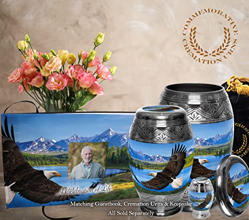 Image of Eagle Celebration of Life Funeral Guest Book for Memorial Service