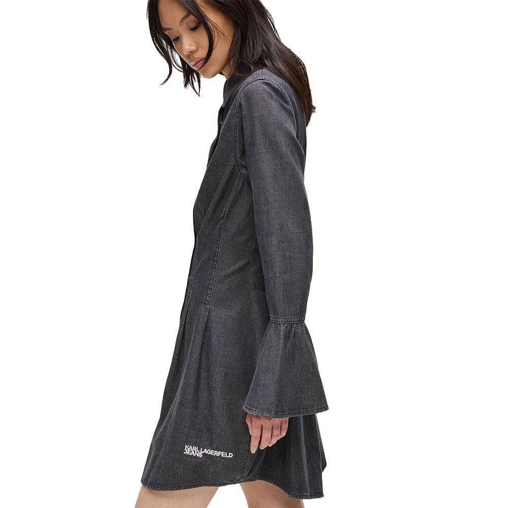 Karl Lagerfeld Jeans Damen Wide Sleeve Denim Dress