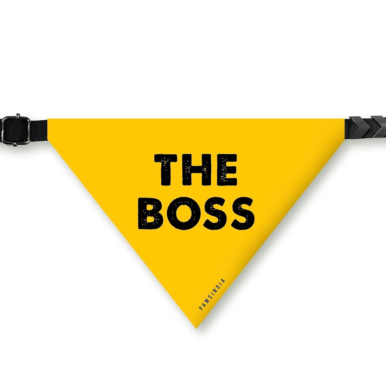 PawsIndia Dog Bandana with Collar Small Medium Large Dogs & Cats 100% Adjustable with Buckle Stretchable Fabric The Boss (B0DFT3WMMT) Amazon Price History, Amazon Price Tracker