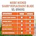 Wiebe Wicked Sharp Replacement Blades (12-Pack) | Surgical-Grade Scalpel Blades for Hunting & Game Processing
