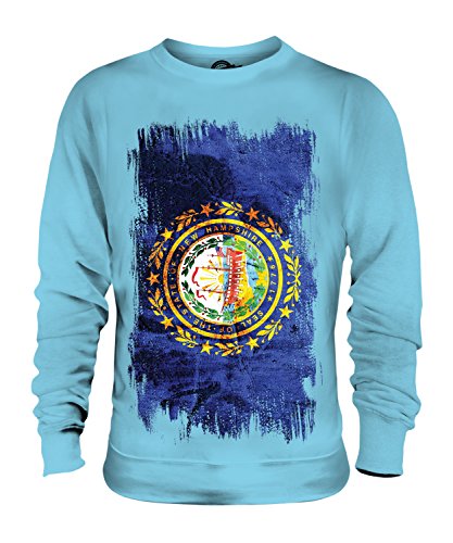 Sweat New Hampshire drapeau grunge pour look vintage américain unisexe