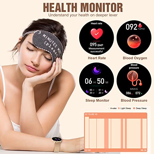Erkwei Smart Watch For Women(Make/Answer Call) Waterproof Fitness Tracker With Heart Rate Pedometer Sleep Monitor Ai Voice Control Smartwatch For Android Ios Phones #TOP2