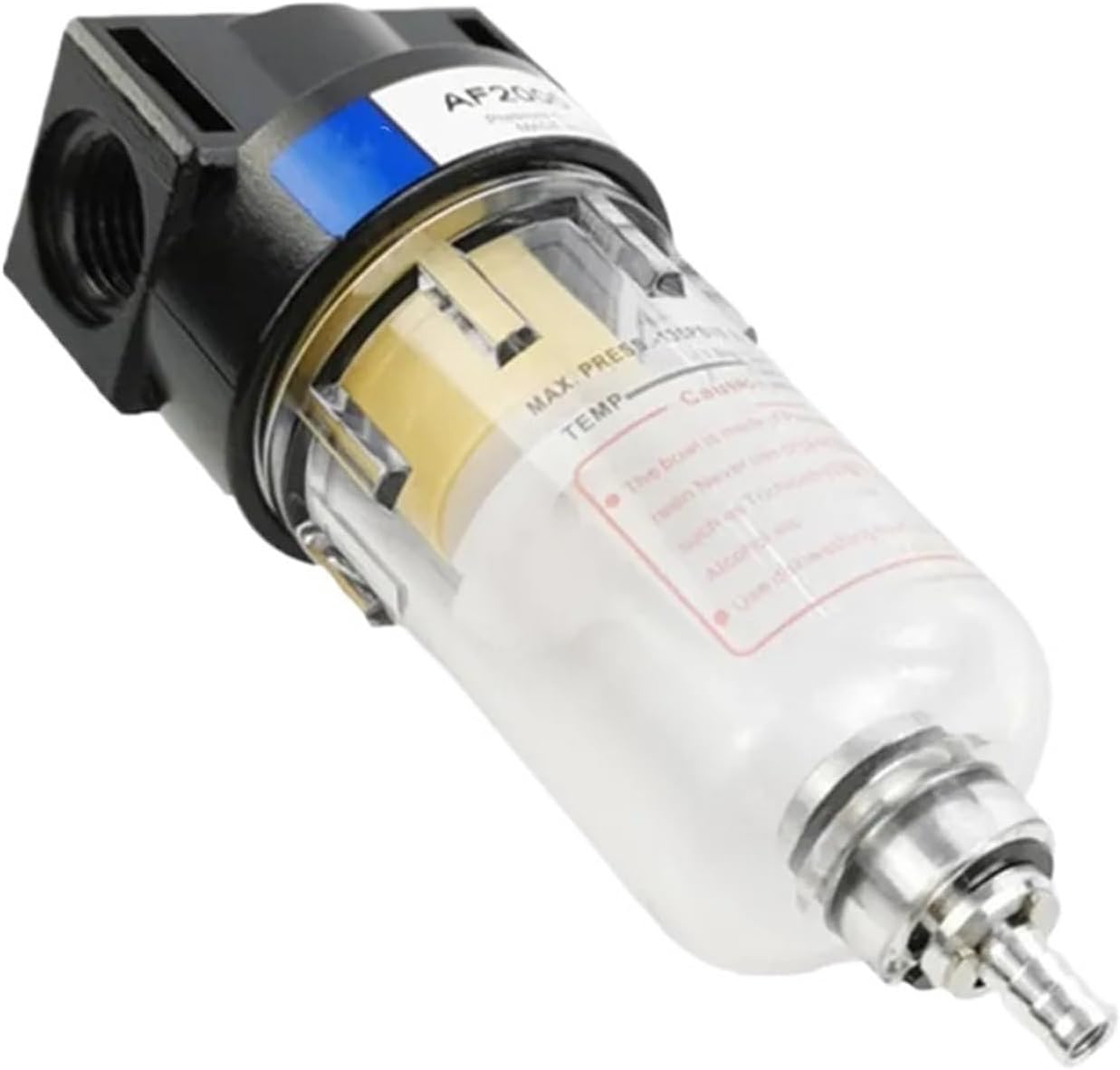 AF2000-02 Moisture Separator For Compressor Universal Air Water Filter Oil Filters Catch Auto 1/4" Separation