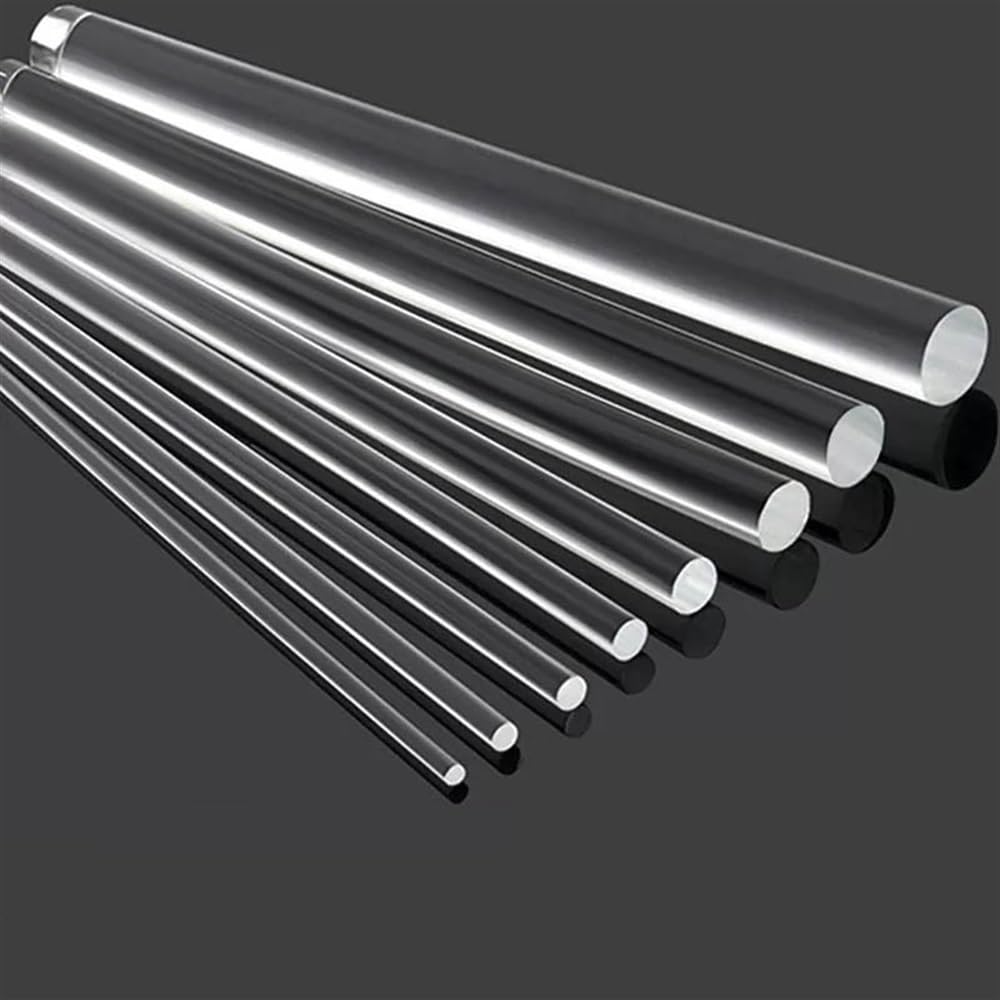 Okrągły pręt akrylowy, Przezroczysty, solidny akrylowy pręt o średnicy 8-20 mm x 100-300 L do dekoracji tortu(12x300mm)