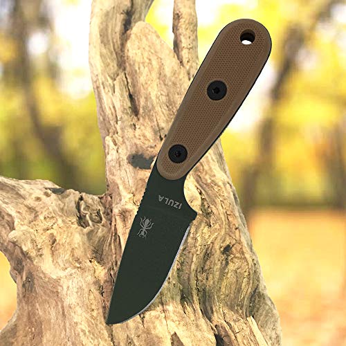 Esee Knives Izula-Od W/Handle, Molded Polymer Sheath, And Clip Plate (Od Blade/Coyote Brown Handle) #TOP2