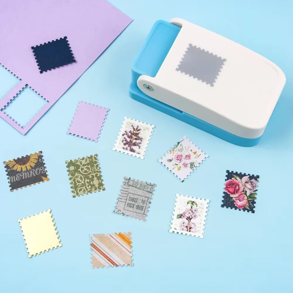 Amazon.co.jp: VOXILFE クラフトパンチ 切手 【2.5cm*2cm】 手動滑り