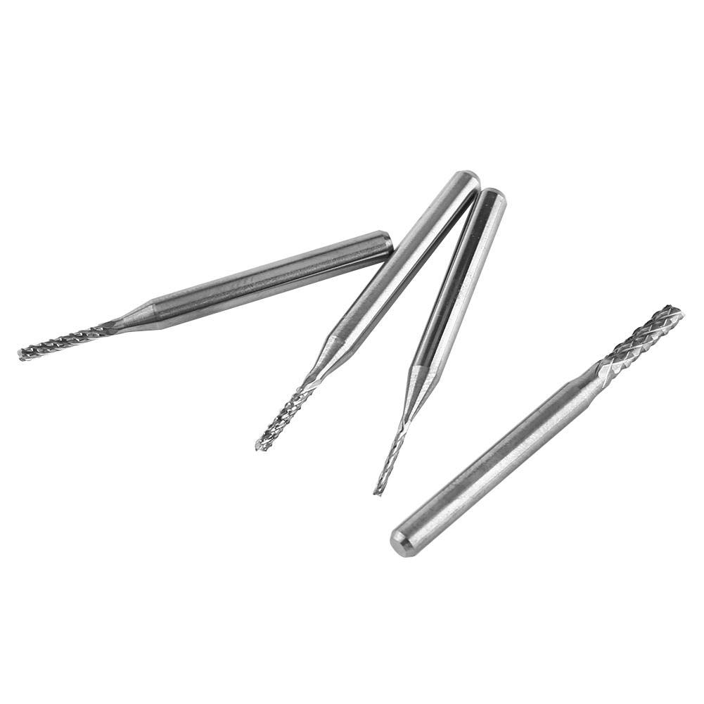 10pcs Fraise au Carbure de Tungstène Fraise Spirale CNC Fraises Rotatives Set de Gravure Bits Cutting 1.0/1.5/2.0/2.5/3mm