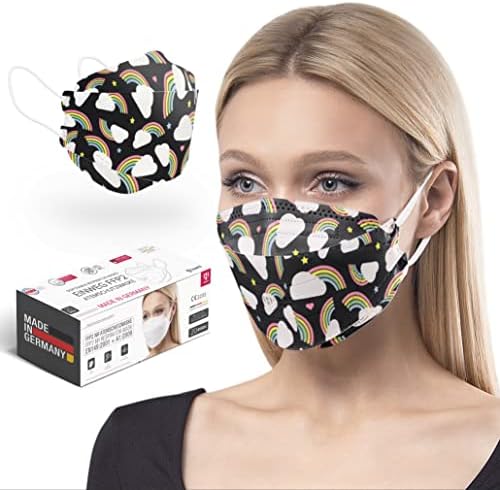 HARD FFP2 mask | respirator | Made in Germany | certified CE | Filtration 99,5% | Skin-friendly + breathable - OEKO-TEX | Standart Size