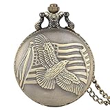 PRAKTISCH: Eine trendige Alternative zu einer gewöhnlichen Uhr, unsere Taschenuhren für Damen und Herren lassen sich ComfortaBly in die Tasche stecken und sie sind auch mit einer Kette als Befestigung verbunden.