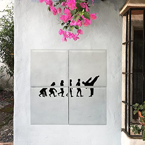 Carreaux céramique karaté combat 15,2x15,2 cm lot de 4