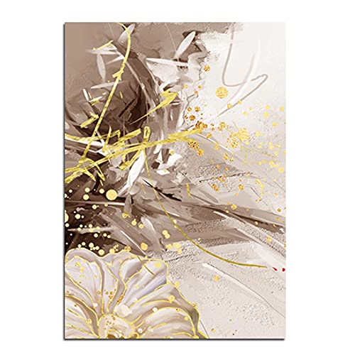 Impresión de póster floral moderno abstracto de 3 piezas sobre lienzo decorativo sin marco 50x70 3
