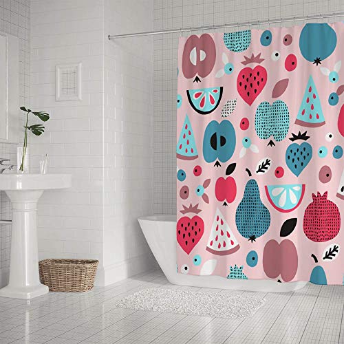 Rideau de douche imperméable 66x72 multicolore store de baignoire lavable - 3