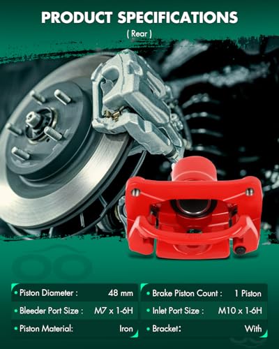 Image of SCITOO Front Rear(Left+Right) Brake Calipers 19B3277 19B3276 19-3274 19-3275 Compatible For Toyota For Sequoia 2008-2017 For Toyota For Tundra 2007-2017