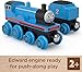 Thomas & Friends Wooden Railway, Edward Engine and Coal Car, push-along train made from sustainably sourced wood for kids 2 years and up