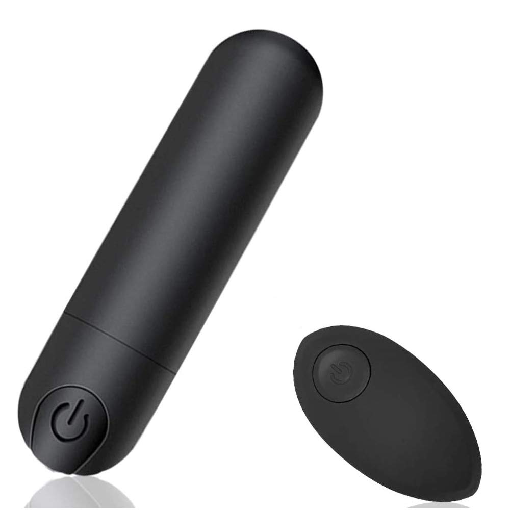 Stimulateur clitoridien étanche Bullettor noir avec 10 modes de massage vaginal et anal USB