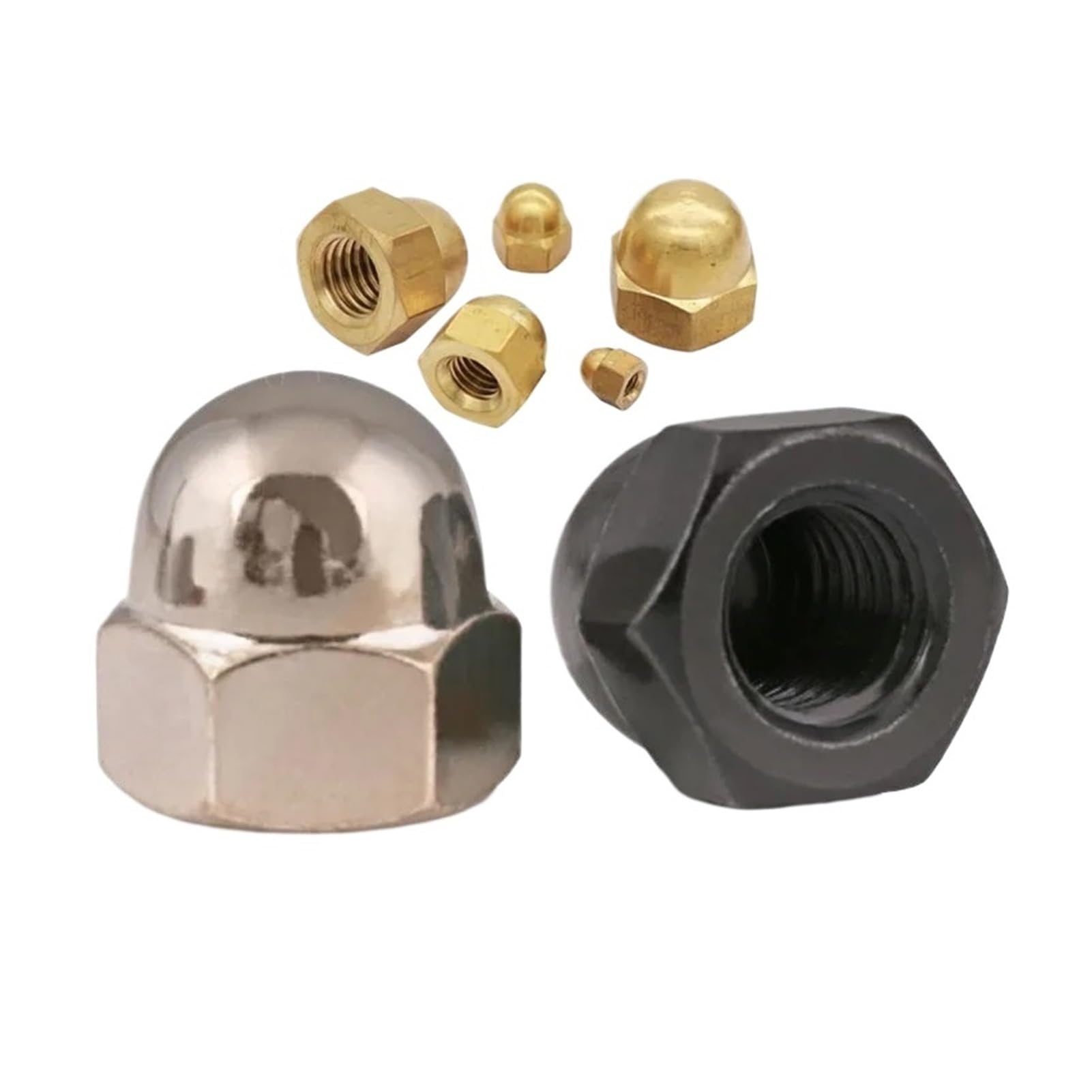 Mosiężne nakrętki z łbem stożkowym, Nakrętka żołędziowa M3-M20 wielokolorowa(Brass Cap Nut,M20 1PCS)