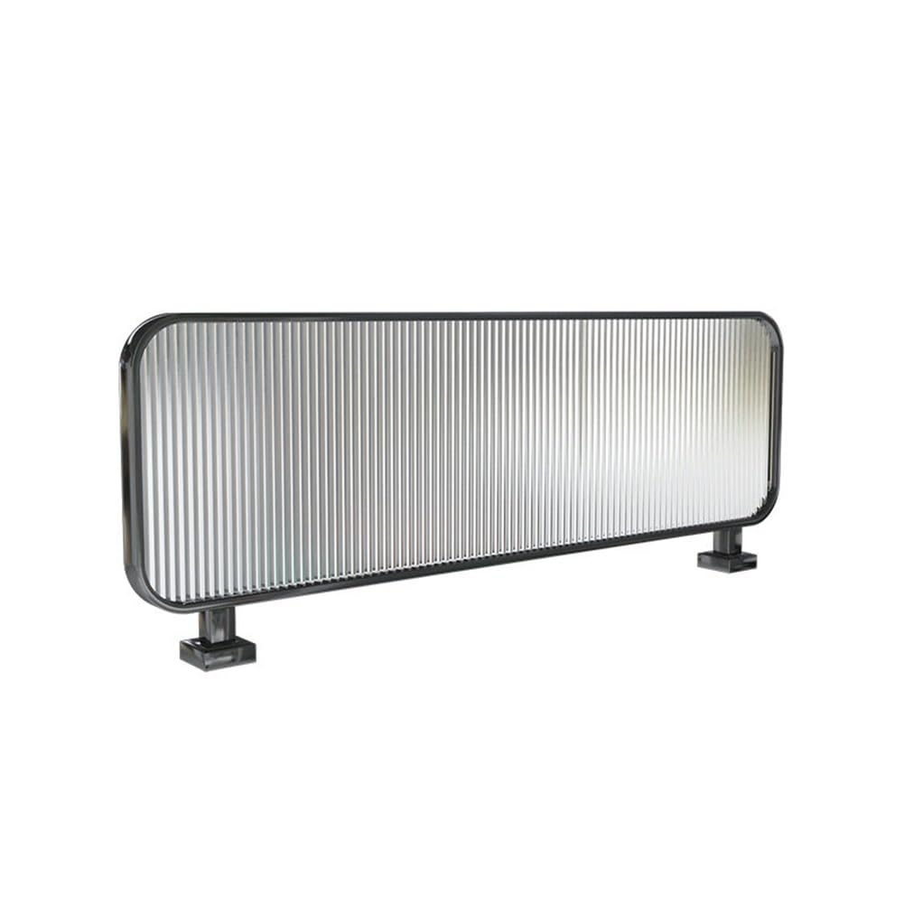 KLGFBDC Countertop Desk Divider Restaurant Table Top Separator Translucent for Restaurant Office Desk Public Areas(Black-B)