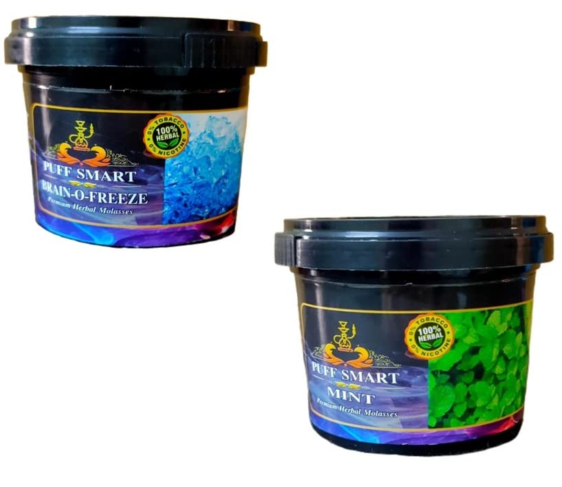PUFF SMART Premium Herbal Flavor Brain-O-Freeze, Mint 100G In Each Pack (Set of 2) (100% Nicotine and Tobacco Free)-image-15