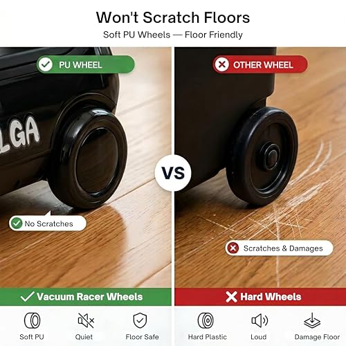 OHLAGOGA 12V Kids Vacuum Ride On Car: Real 13kPa Suction Picks Up Pet Hair, Crumbs & Dust, 2-Speed Electric Go Kart for Kids, Quick 5-Min Setup,Gift for Ages 3+ by OHLAGOGA - Used condition - Image 3