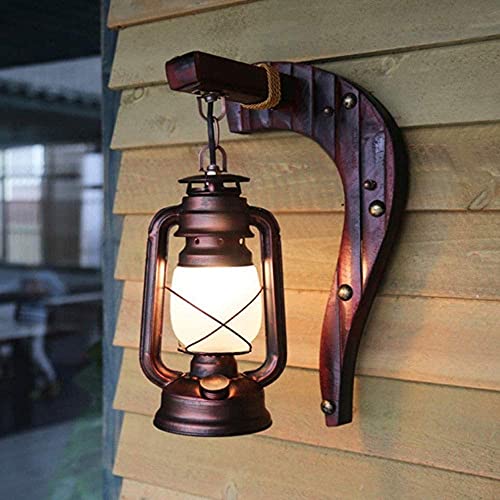 Iluminación de Seguridad E27 Montada en la Pared Exterior fabricada en hierro forjado antiguo 4
