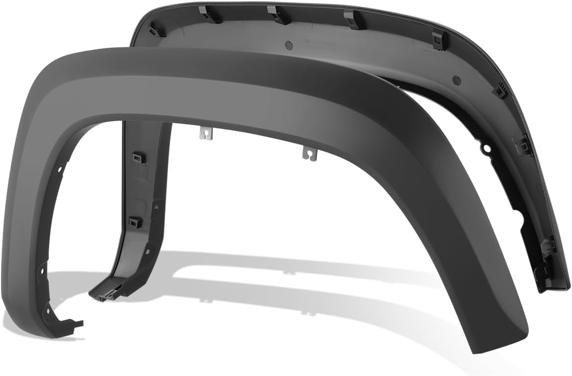 DNA Motoring WF-81002-MBK Pocket-Rivet Fender Wheel Flare 73.5" Fleetside Bed Compatible with 12-15 Tacoma