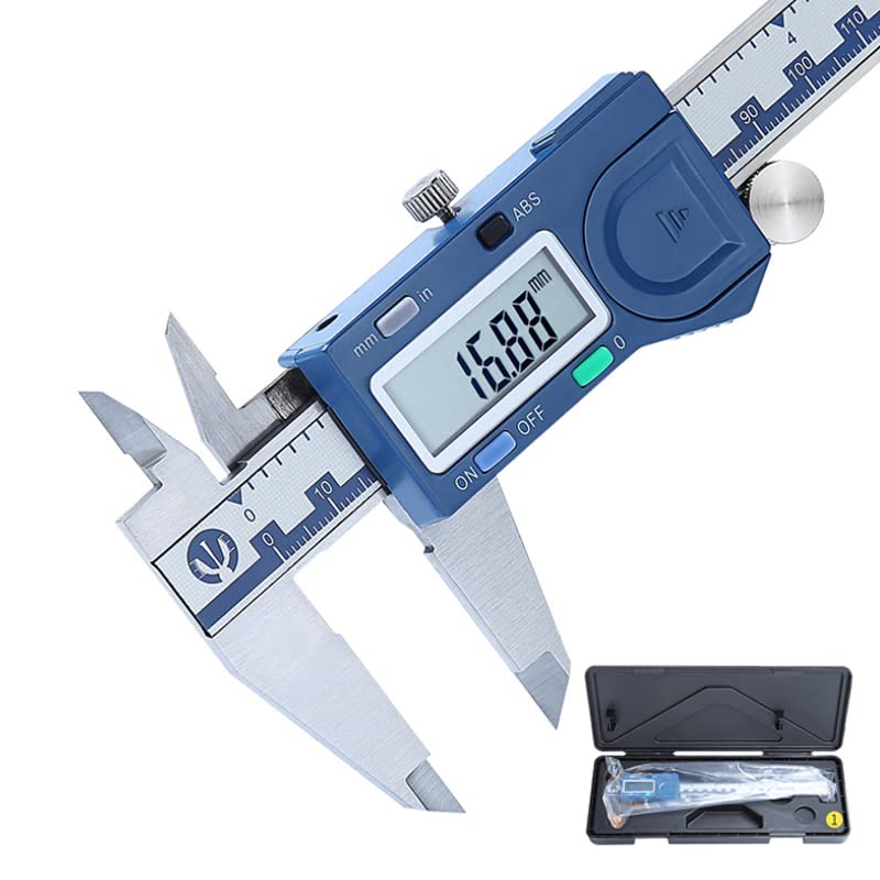 Calibre Digital 150 mm Precision Digital Metal Vernier Caliper Acero Inoxidable 3MS Respuesta Medición de Pachómetro de Calibre