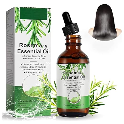 Olio Essenziale di Rosmarino Puro, per Crescita e Riduzione Della Caduta dei Capelli, Trattare la Pelle e Migliorare il Sonno