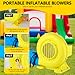 Carivia Bounce House Blower, 550W/0.74HP Portable Air Blower for Inflatable, Powerful Inflatable Bubble House Blowers Fan Pump for Inflatable Bouncy Castle, Jumper, Water Slide