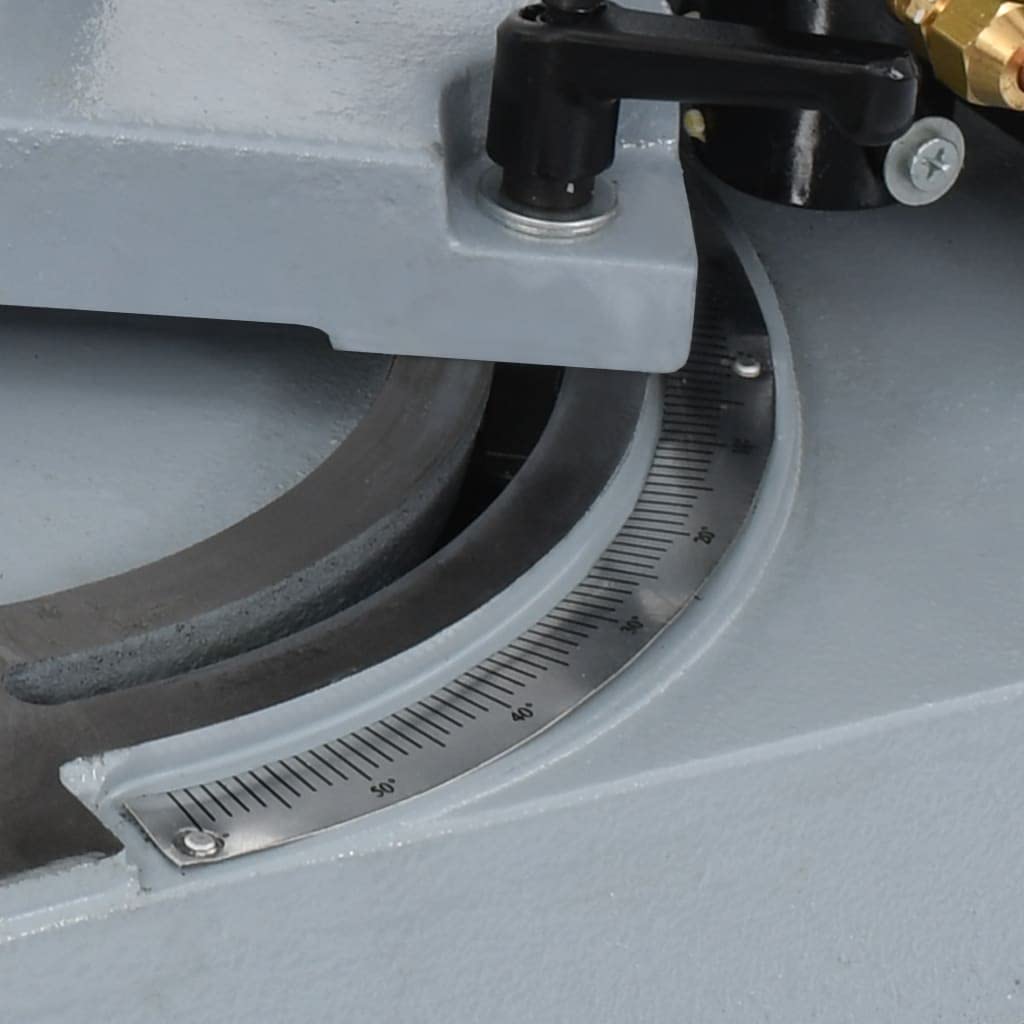 vidaXL Sega a nastro in metallo con base solida 230 V Segatrice verticale per metallo Macchina da taglio per metalli Varie velocità e angolo portatile con ruote