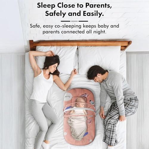 Image of StarAndDaisy 3 in 1 Baby Mosquito net /Nest for Sleeping - Mosquito net for Newborn Baby /Soft and Comfortable Bedset- Washable Cotton Design for 0-12 Months Baby -Shark Print