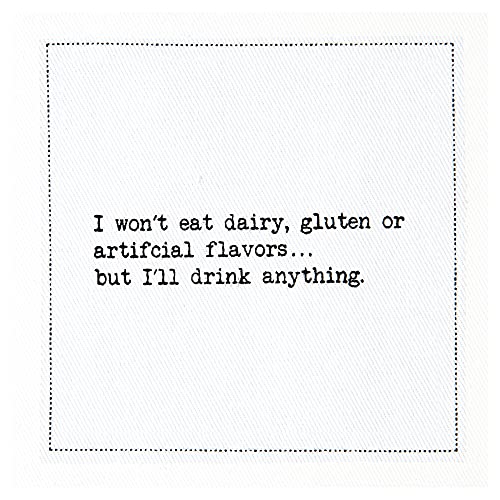 Five Star Napkins Snarky Quotes, White Cotton Cocktail Napkins, Beverage Napkins, Bar Napkins, Cloth Napkins, Party Napkins, Events, Holidays, Weddings, Birthdays, Disposable, 4.5" X 4.5"- (50X) #TOP6