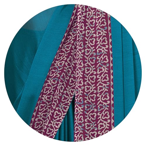Image of MIRCHI FASHION Saree for Woman Chiffon Madhubani Print | Breathable Comfortable Printed Saree for Office and Regular Use (Available in 15 Designs)