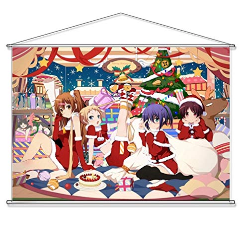 中二病でも恋がしたい! B2タペストリー 小鳥遊六花 丹生谷森夏 五月七日くみん 凸守早苗 728mm×515mm ポリエステルスエード