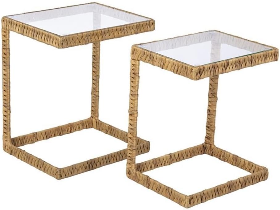 SEI Furniture Ismaya Water Hyacinth C Tables – 2pc Set