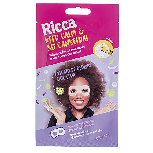 Máscara Facial Relaxante para a Area dos Olhos, Ricca, Branco