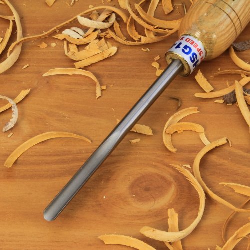 Hurricane Turning Tools, Woodturning Three Piece Spindle Gouge Set, 1/4 Inches Flute, 3/8 Inches Flute, and 1/2 Inches Flute, High Speed Steel